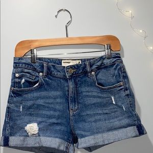 Blue jean shorts